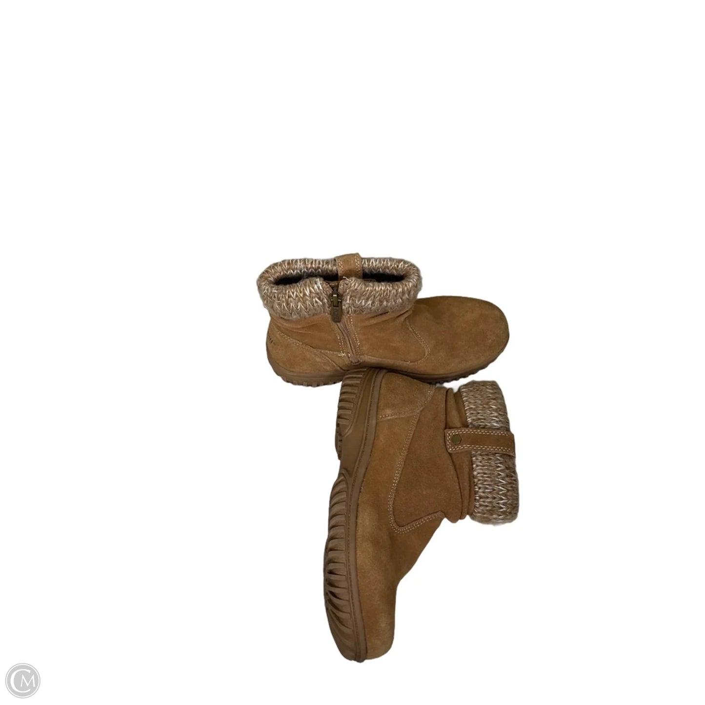 Boots Ankle Flats By Khombu In Brown, Size: 6