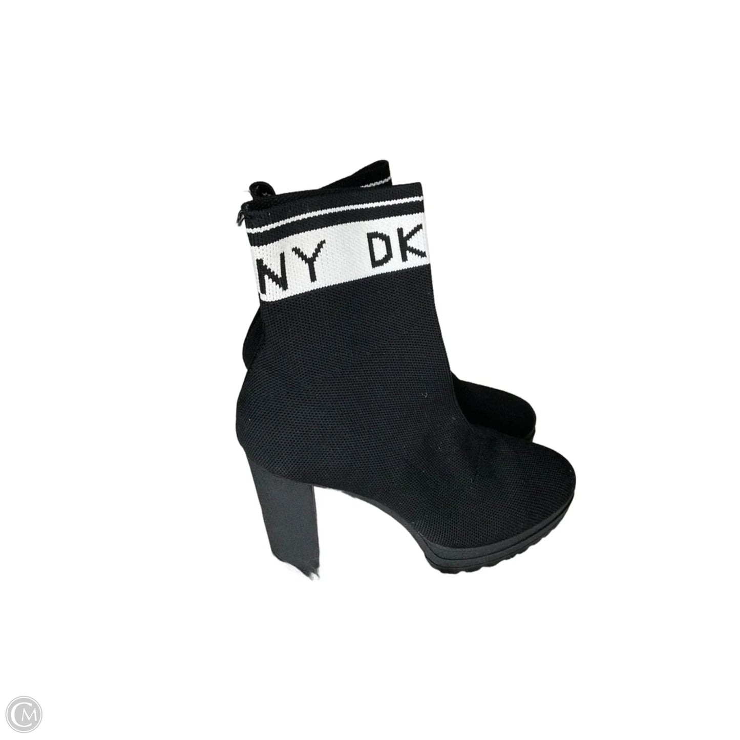 Boots Ankle Heels By Dkny In Black, Size: 9