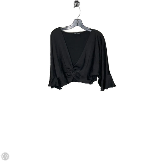 Top 3/4 Sleeve By Zara In Black, Size: Xl