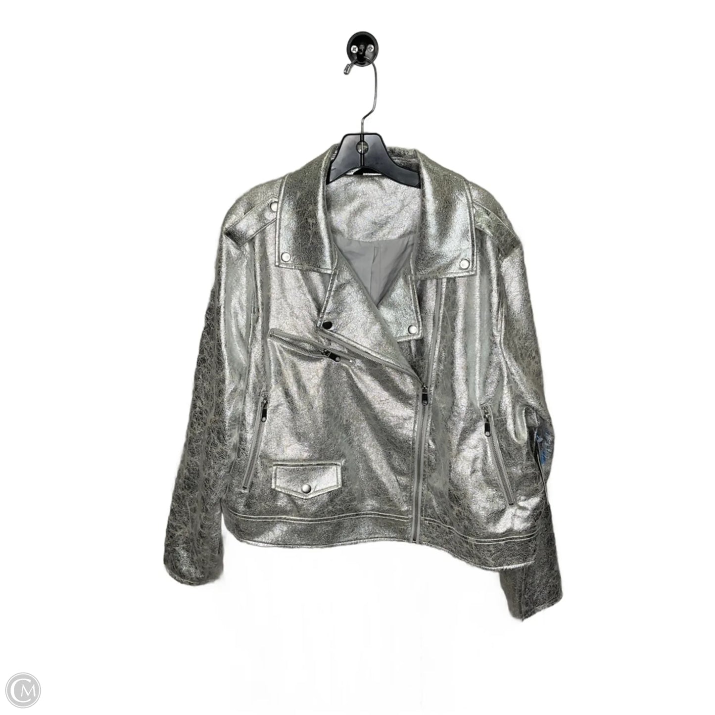 Jacket Other By Terra & Sky In Silver, Size: 1x