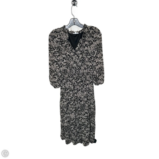 Dress Casual Midi By Blu Pepper In Floral Print, Size: L