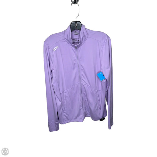 Athletic Jacket By Cmc In Purple, Size: L