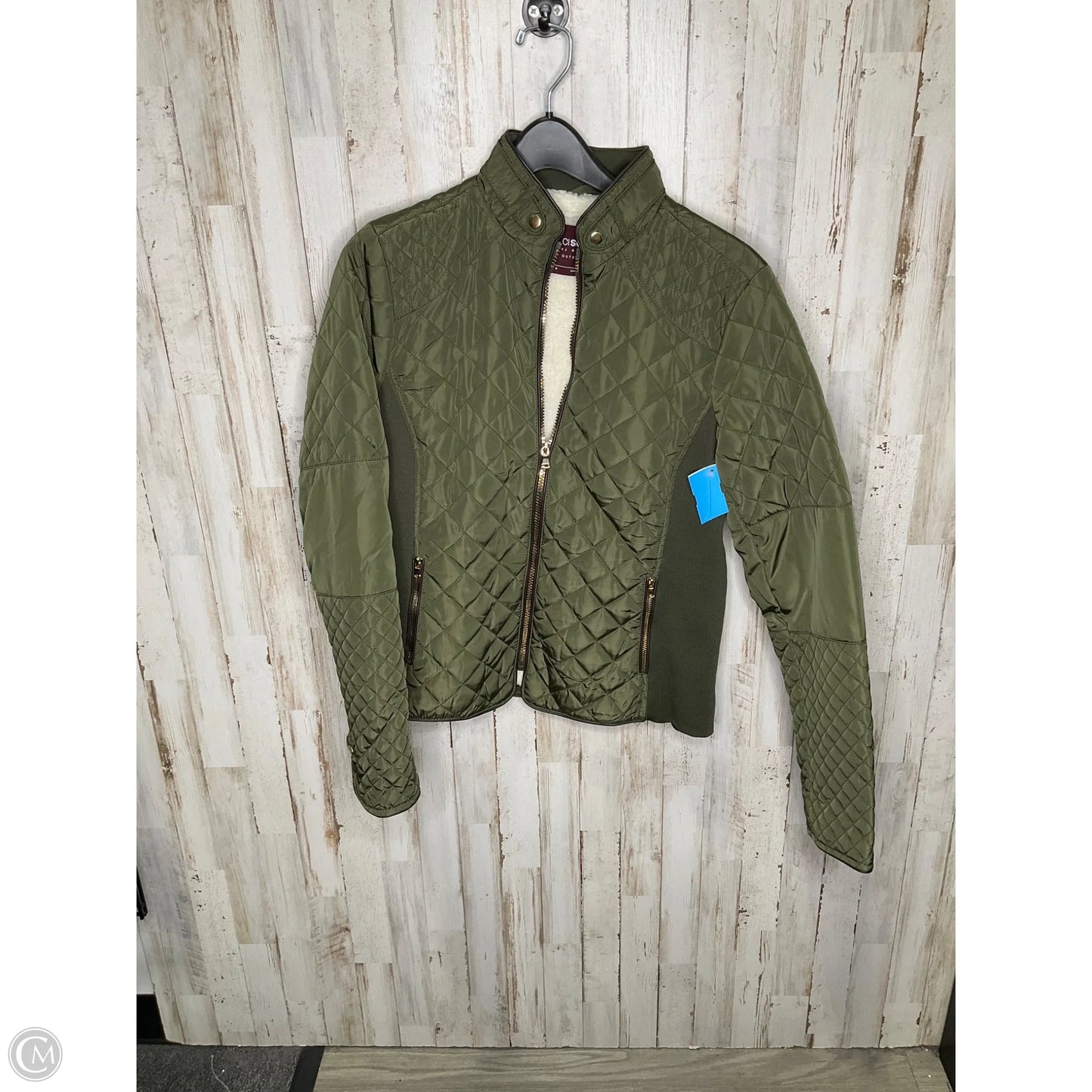 Jacket Puffer & Quilted By Ci Sono In Green, Size: M