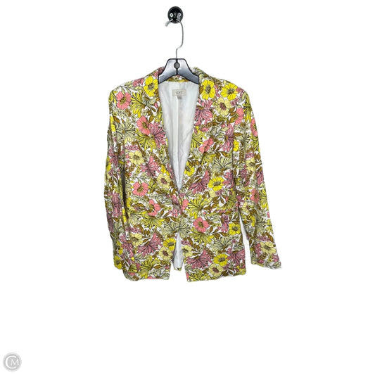 Blazer By Loft In Floral Print, Size: 4