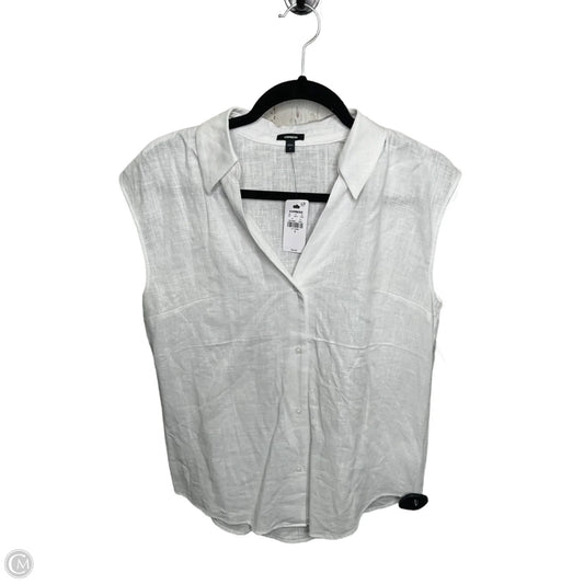 Top Sleeveless By Express In White, Size: S