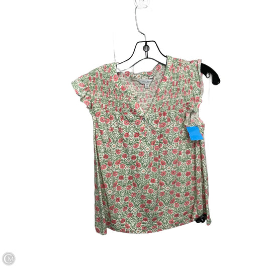 Top Sleeveless By Lucky Brand In Floral Print, Size: M