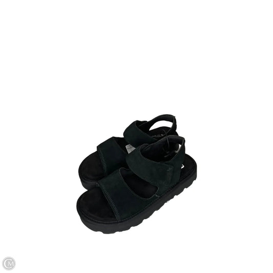 Sandals Heels Platform By Koolaburra By Ugg In Black, Size: 8