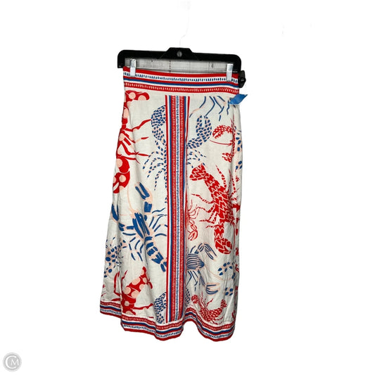Skirt Midi By Rachel Zoe In Blue & Red & White, Size: S