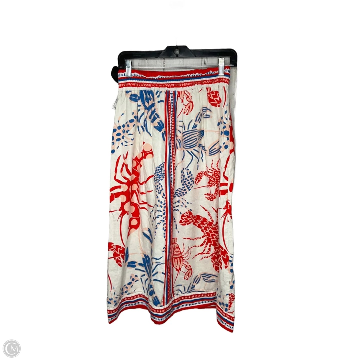 Skirt Midi By Rachel Zoe In Blue & Red & White, Size: S