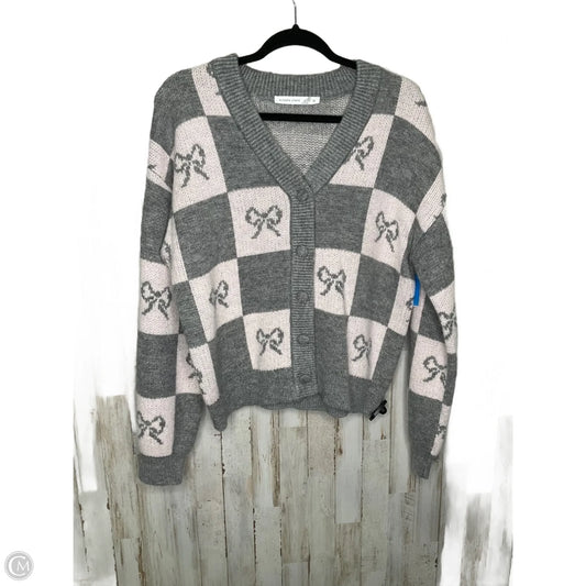 Cardigan By Altard State In Grey & Pink, Size: M