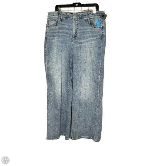 Jeans Wide Leg By Chicos In Blue Denim, Size: 18