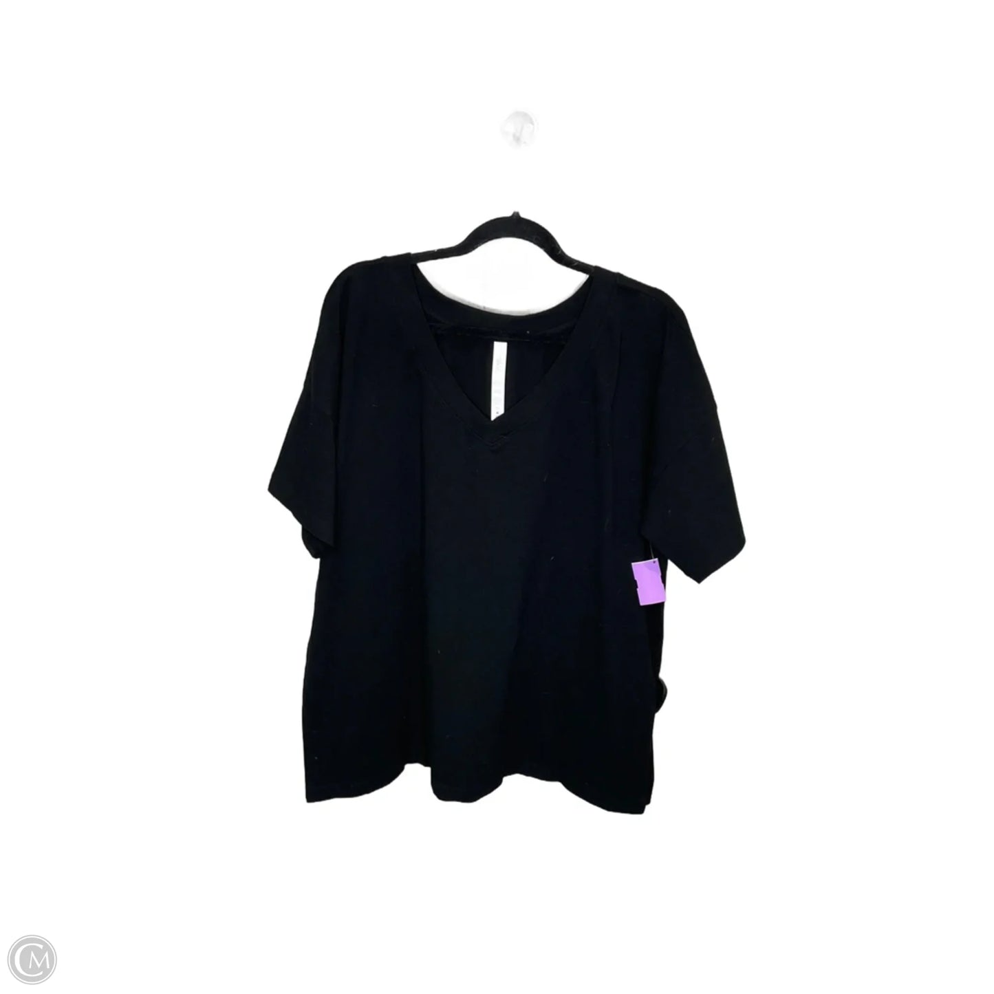 Top Short Sleeve Basic By Talulah In Black, Size: L