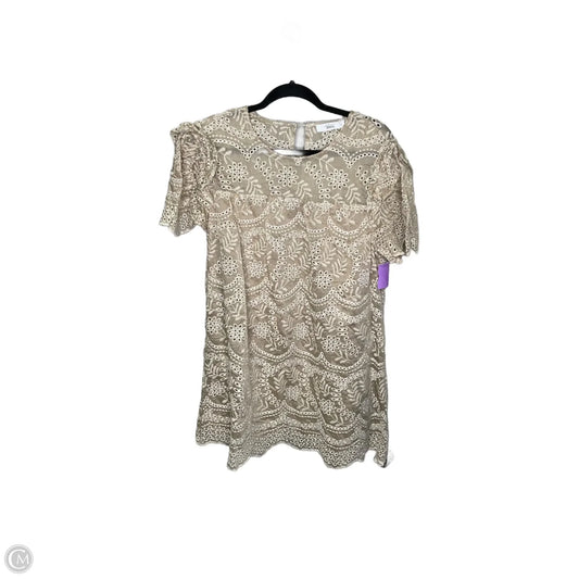 Top Short Sleeve By Talulah In Beige, Size: L