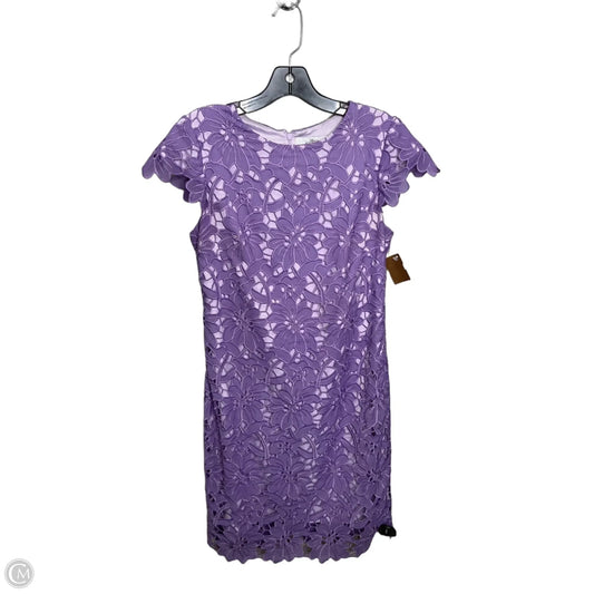 Dress Casual Midi By Badgley Mischka In Purple, Size: S