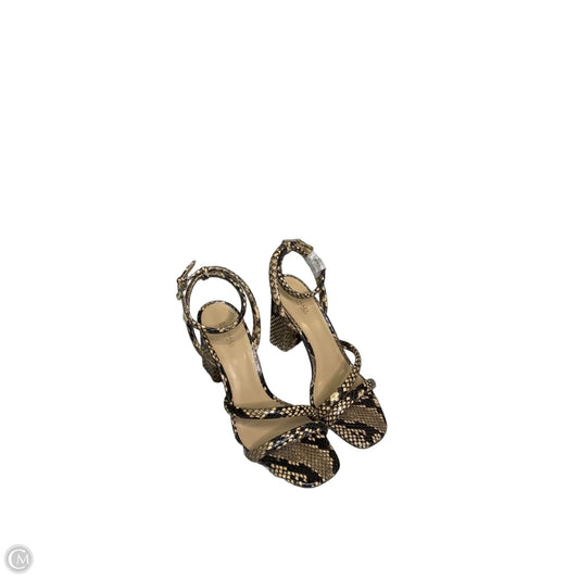 Sandals Designer By Michael Kors In Animal Print, Size: 7