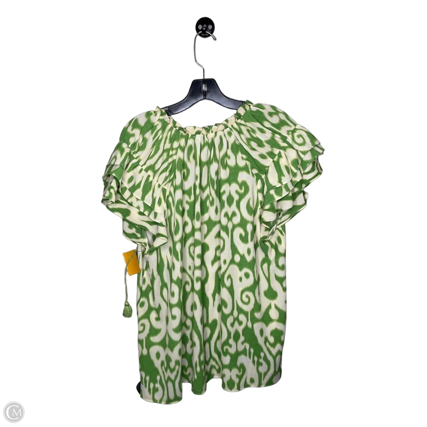 Top Short Sleeve By Rose And Olive In Green, Size: 1x