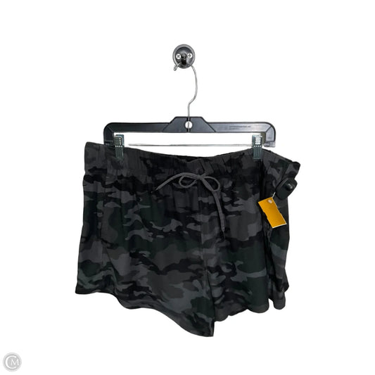 Athletic Shorts By Athletic Works In Camouflage Print, Size: 2x