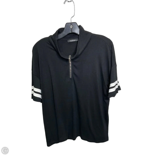 Top Short Sleeve By Clothes Mentor In Black, Size: Xl