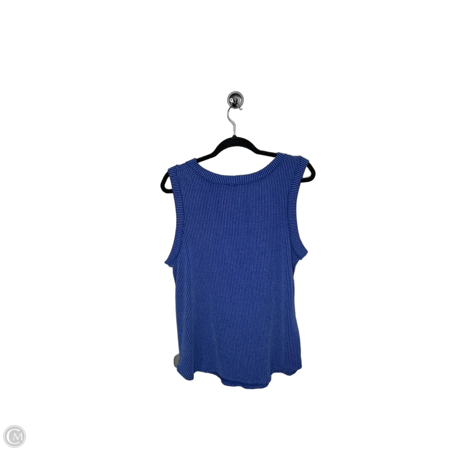 Top Sleeveless By Heimish Usa In Blue, Size: 1x