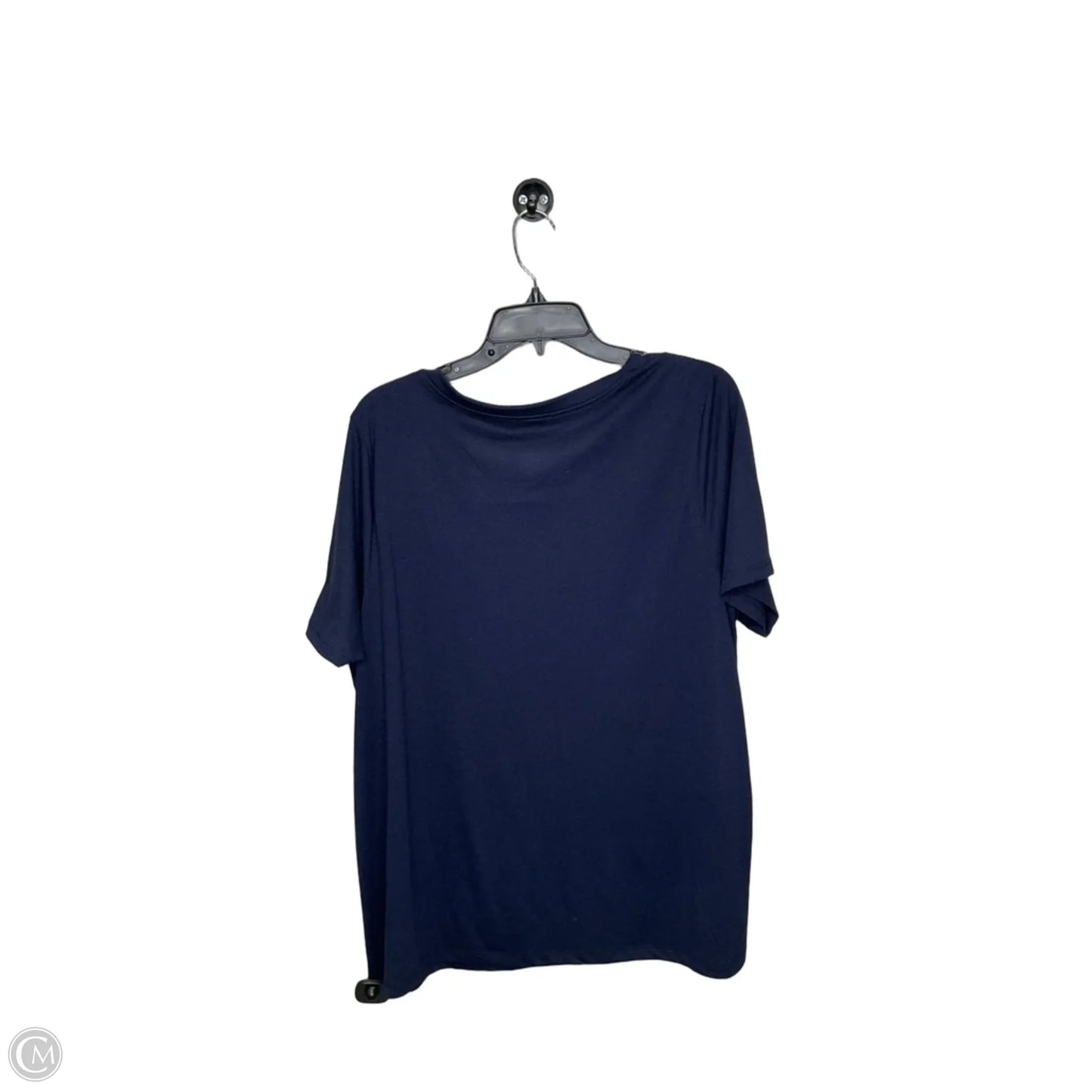 Top Short Sleeve Basic By Cato In Navy, Size: 1x