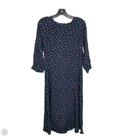 Dress Casual Midi By Loft In Navy, Size: S