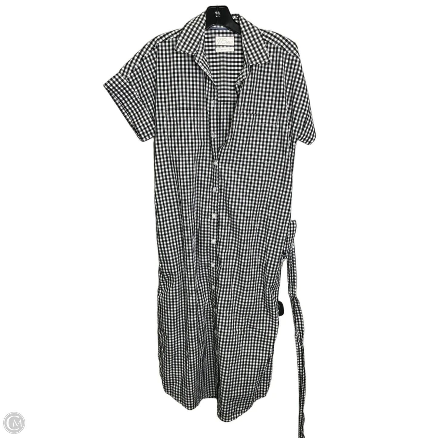 Dress Casual Midi By J. Crew In Checkered Pattern, Size: Xs