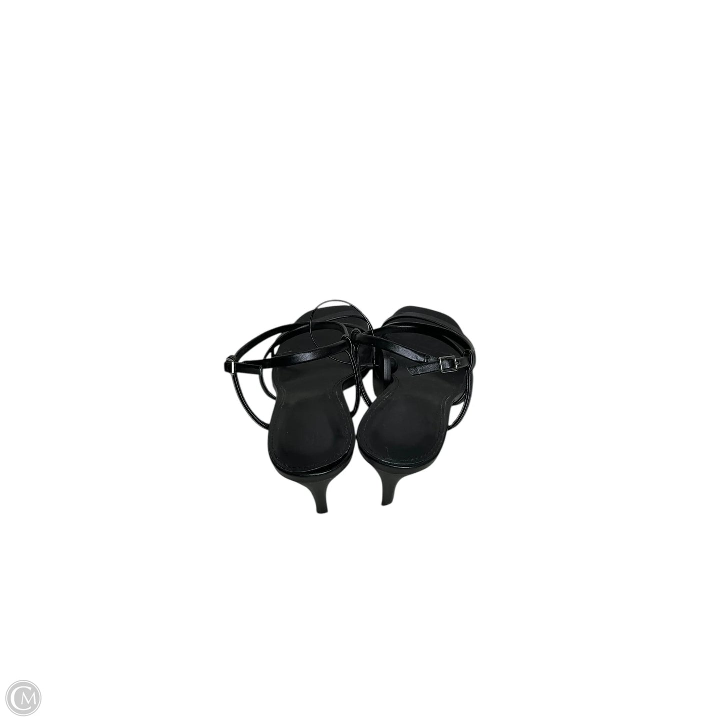 Sandals Heels Kitten By Calvin Klein In Black, Size: 11