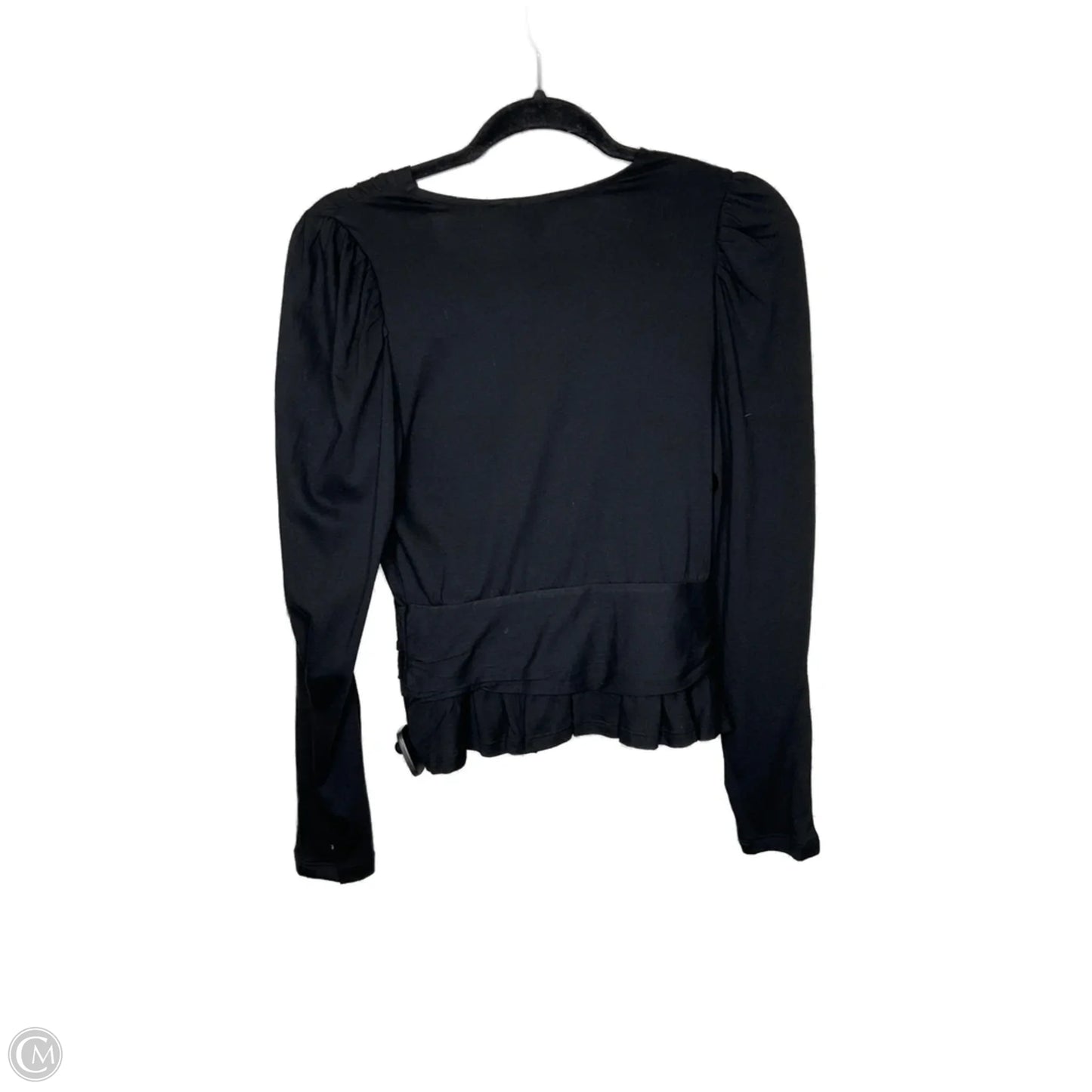 Top Long Sleeve By Banana Republic In Black, Size: Xs